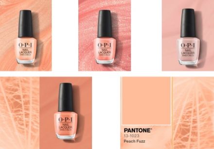 Discover Pantone 13-1023 Peach Fuzz, Colour of the Year 2024 in nail polish 1
